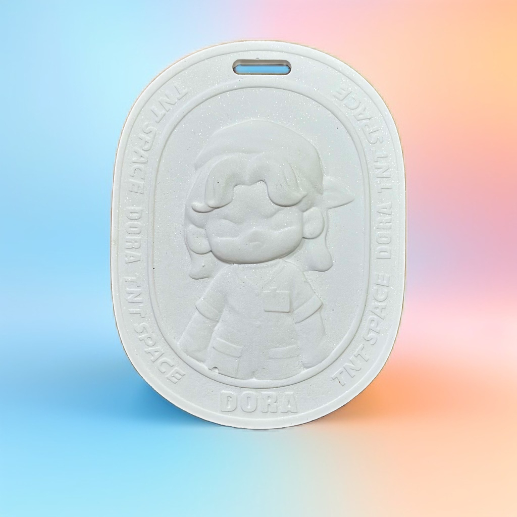 DIY gypsum Ornament - Girl Series