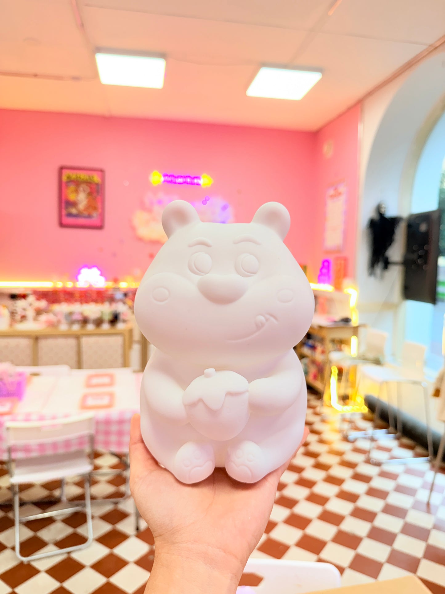 DIY Home Kit - Strawberry Bear Statue