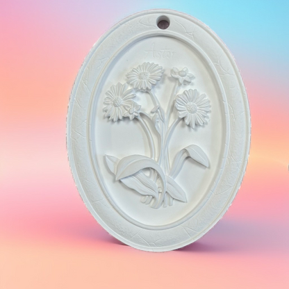 DIY gypsum Ornament - Flower Series