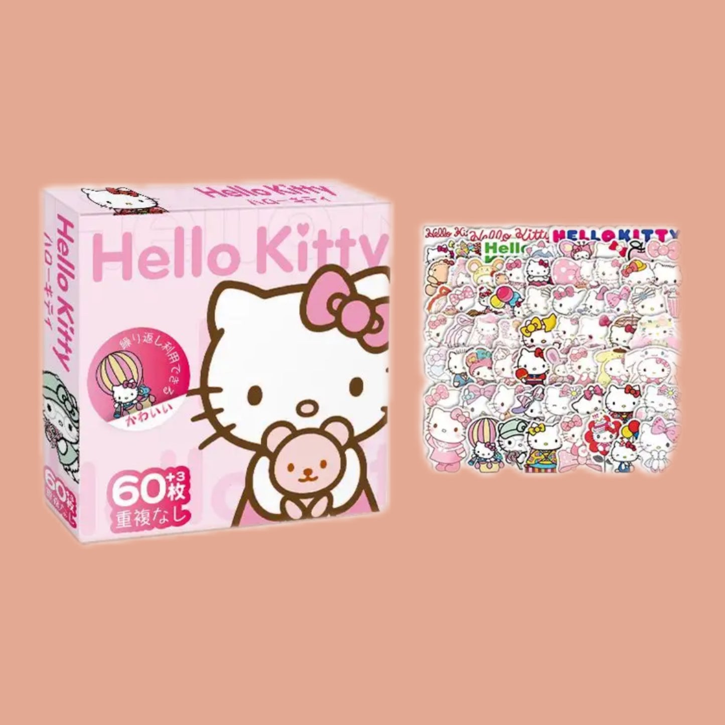 Stickers Box (60 pcs + 3 free)